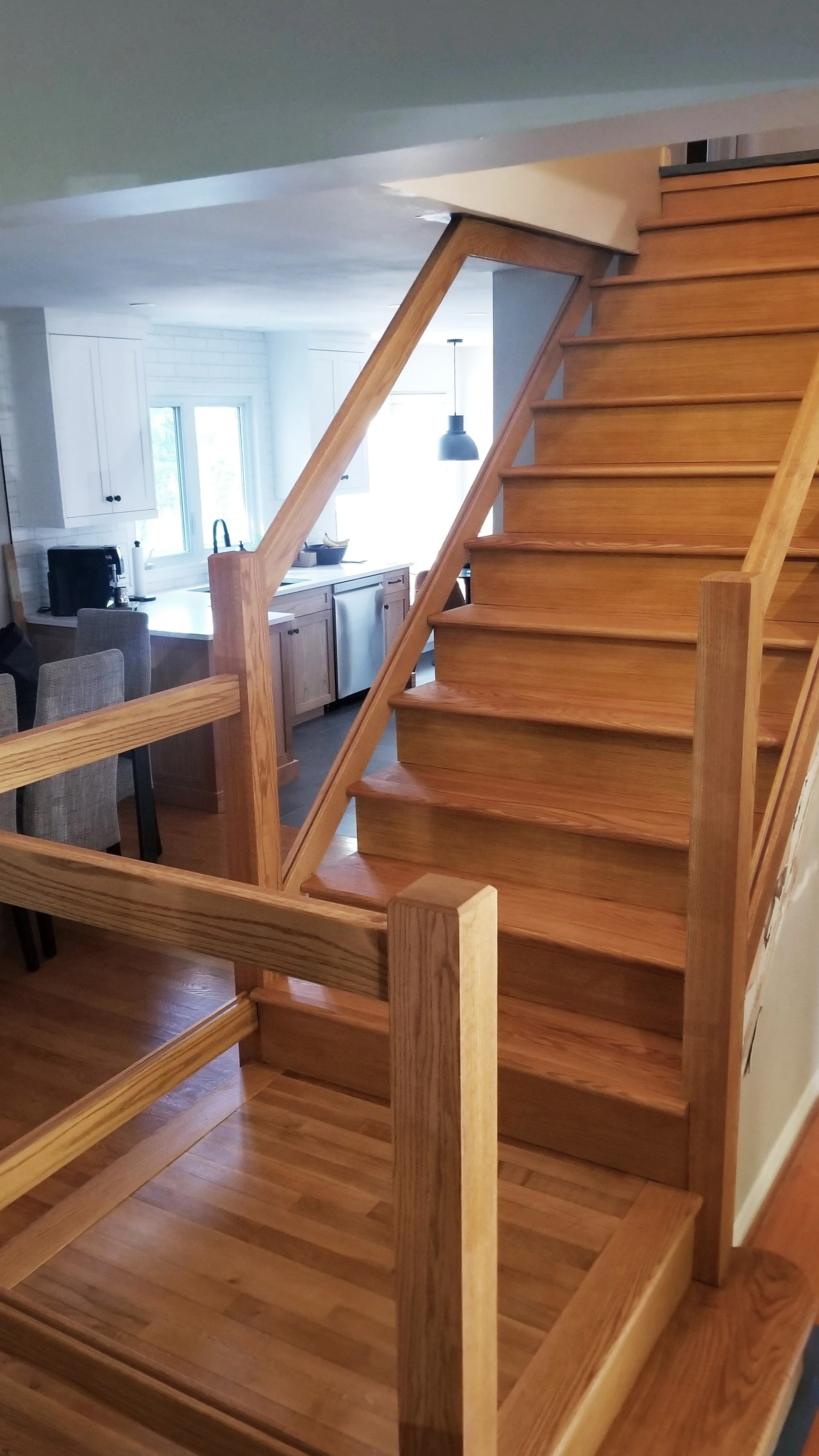 Custom Stain Oak Stairs